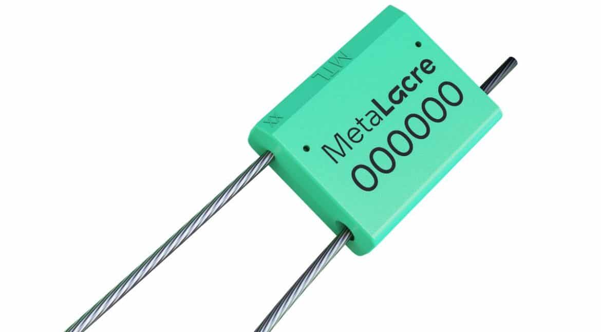 Modelo de lacre de aço numerado da Metalacre